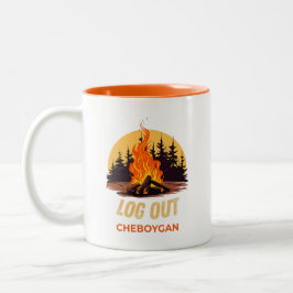 Taza Bicolor Fogata en Cheboygan Michigan