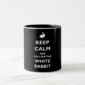 Taza Bicolor Follow the white rabbit