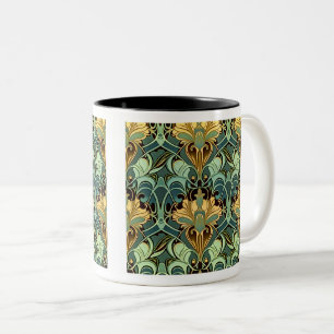 Taza Bicolor Fondo de escritorio Art Nouveau de dos tonalidades