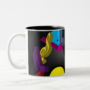 Taza Bicolor Fondo del fiesta