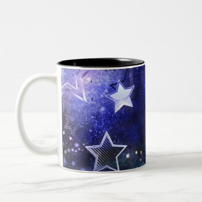 Taza Bicolor Fondo espacial con estrellas (Izquierda)