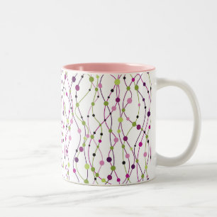 Taza Bicolor Fondo multicolor del punto