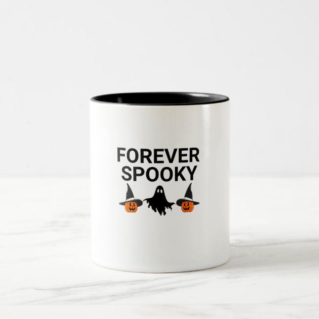 Taza Bicolor Forever Spooky Halloween Mug (Centro)