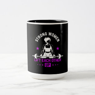 Taza Bicolor Formación De Gimnasio De Construcción De Cuerpos Y