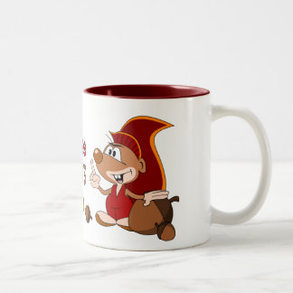 Taza Bicolor Formación de los polluelos para ver mis nueces