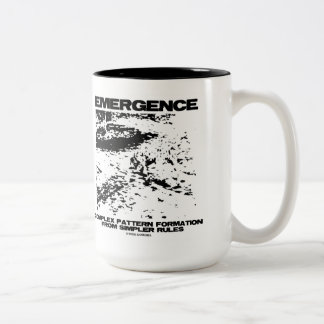 Taza Bicolor Formación de patrones complejos de emergencia desd
