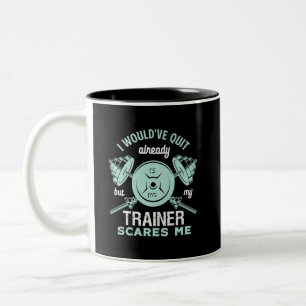 Taza Bicolor Formación y entrenamiento divertidos para el gimna