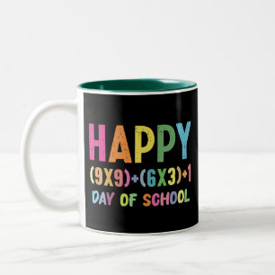 Taza Bicolor Fórmula Matemática 100 Días De Colegio Profesor De