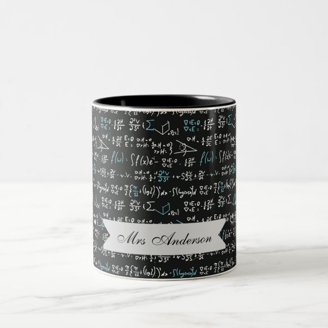 Taza Bicolor Fórmulas Matemáticas  (Centro)
