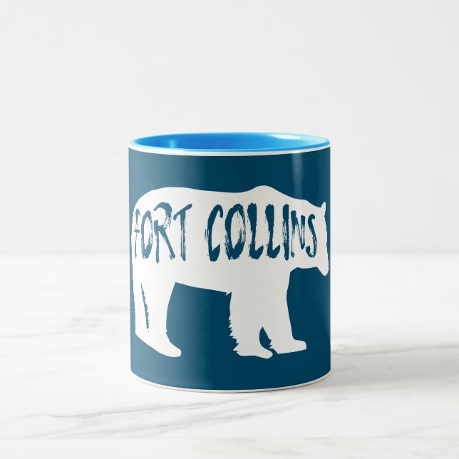 Taza Bicolor Fort Collins Colorado Bear (Centro)