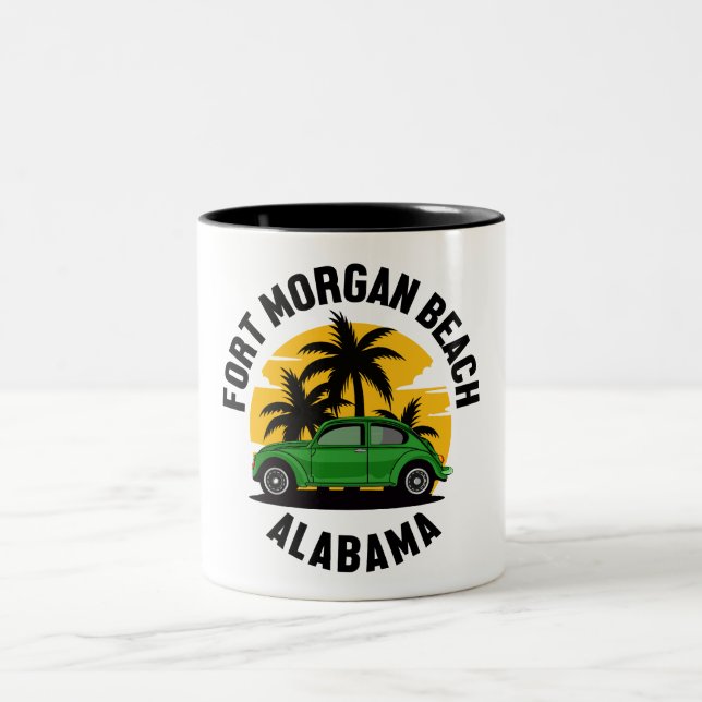 Taza Bicolor Fort Morgan Beach, Alabama (Centro)