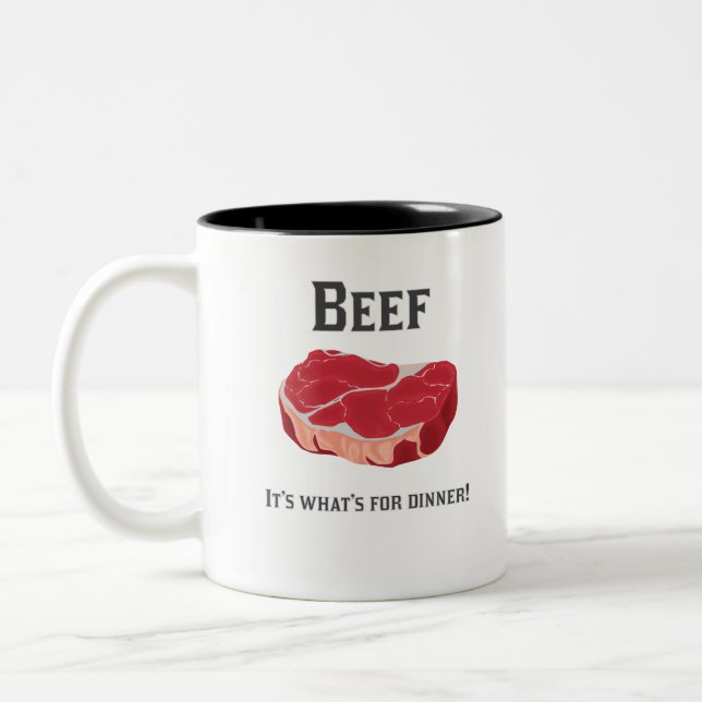 Taza Bicolor ¡Fortalezca, él es cuál está para la cena! (Izquierda)