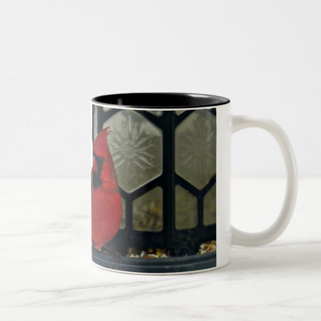 Taza Bicolor Foto cardinal septentrional (Derecha)