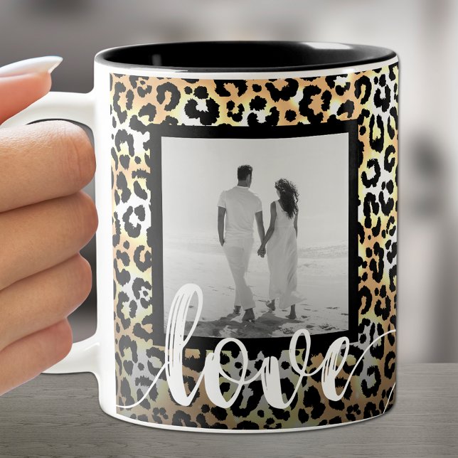 Taza Bicolor Foto de Leopard Print Love (Subido por el creador)