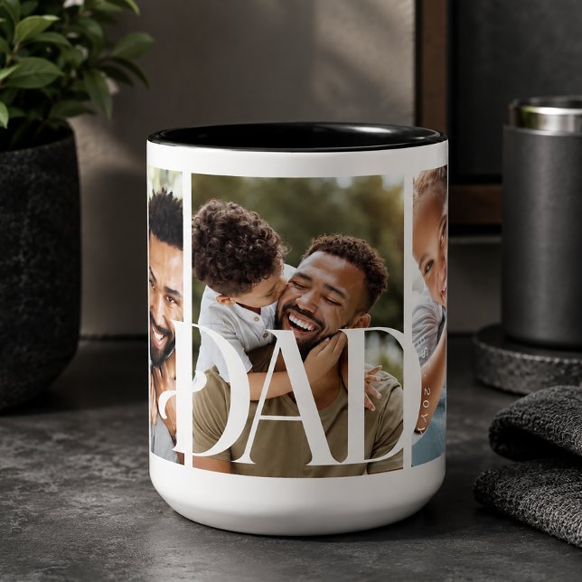Taza Bicolor Foto de Papá Establecida (Subido por el creador)