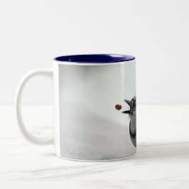 Taza Bicolor Foto del arrendajo azul