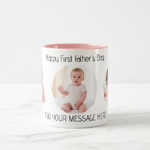 Taza Bicolor Foto del Día del Primer Padre
