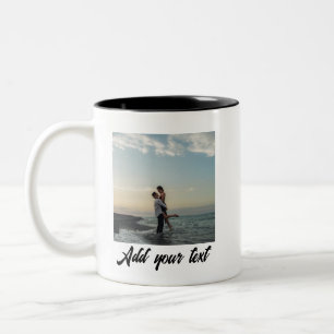 Taza Bicolor foto personalizada Boda