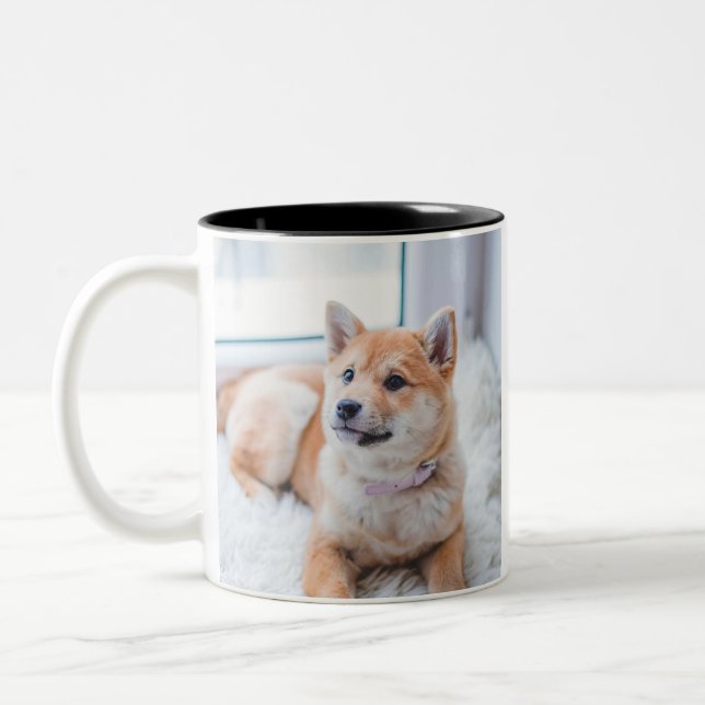 Taza Bicolor Foto personalizada de doble cara (Izquierda)