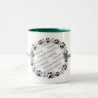 Taza Bicolor Foto personalizada del mascota