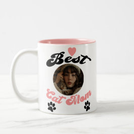 Taza Bicolor Foto personalizada y nombre café Mug para mamá de 