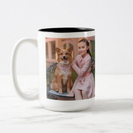 Taza Bicolor Foto personalizado Café Mug - regalo para un amigo