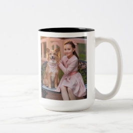 Taza Bicolor Foto personalizado Café Mug - regalo para un amigo