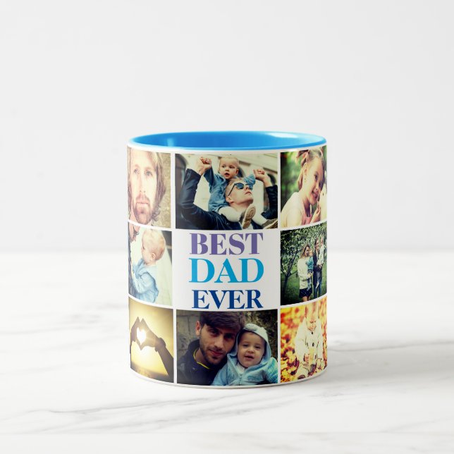 Taza Bicolor Foto y texto personalizados  (Centro)