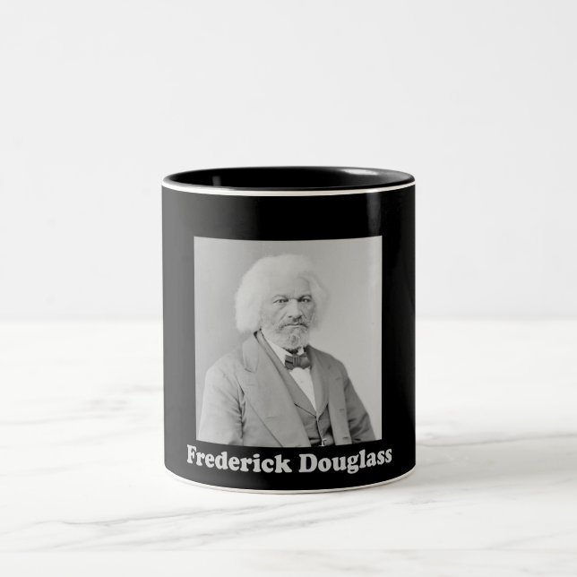 Taza Bicolor Fotografía de época abolicionista Frederick Dougla (Centro)