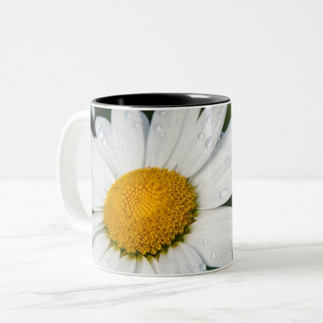 Taza Bicolor fotografía, un margueritte, hacen verde (Anverso izquierdo)