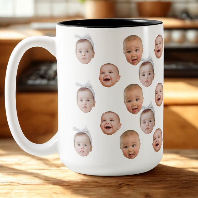 Taza Bicolor Fotos de Face Face, Personalizado divertida (Subido por el creador)