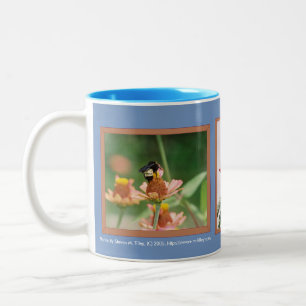 Taza Bicolor Fotos de los marcos de flores