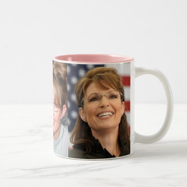Taza Bicolor Fotos de Sarah Palin (Derecha)