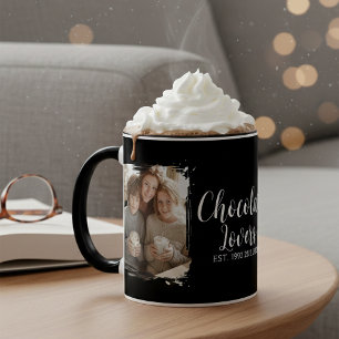 Taza Bicolor Fotos establecidas para amantes del chocolate