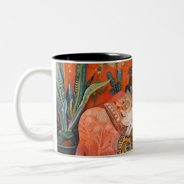 Taza Bicolor Fox durmiente (Izquierda)