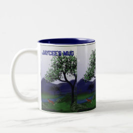 Taza Bicolor Fox Personalized Mug