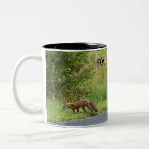 Taza Bicolor Fox Photo Mug
