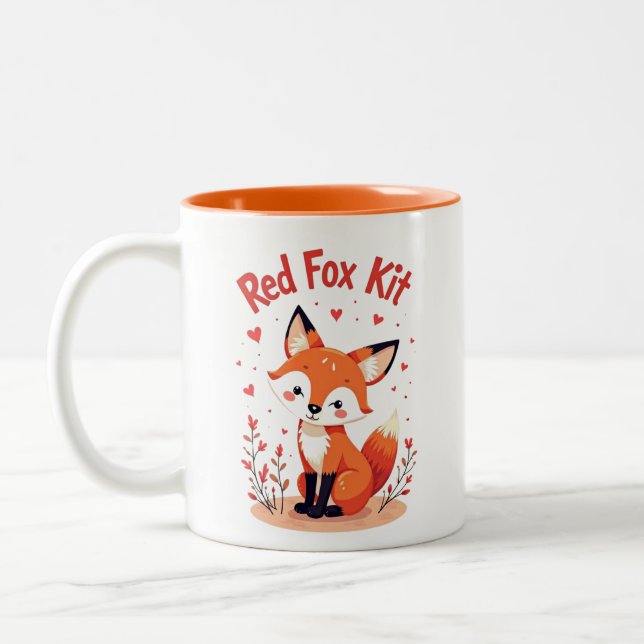 Taza Bicolor Fox roja: El maestro de la adaptación (Izquierda)