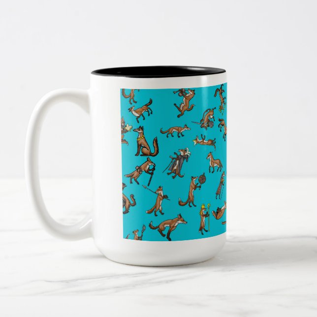 Taza Bicolor Foxes Medievales (Izquierda)