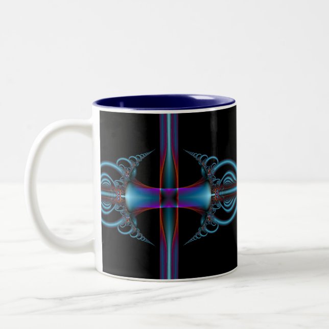 Taza Bicolor Fractal (Izquierda)