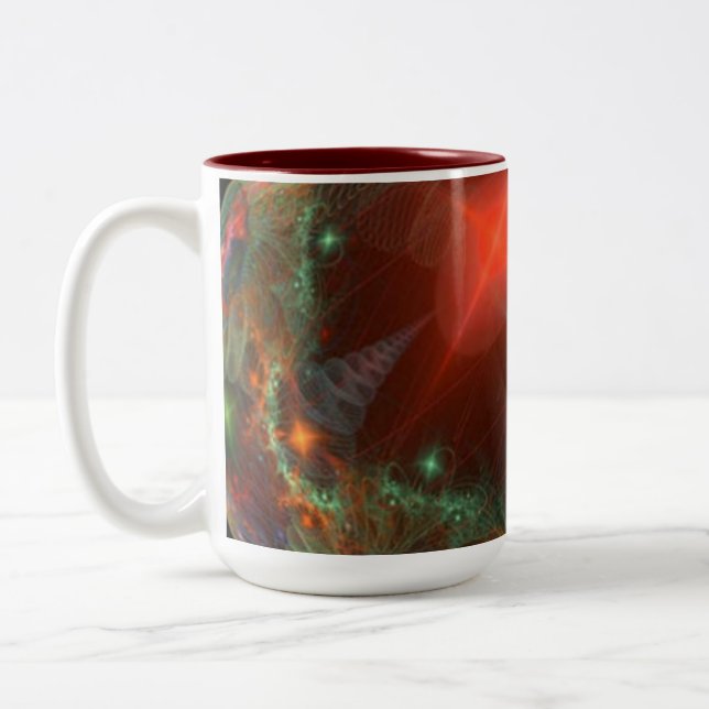 Taza Bicolor Fractal Flare Mug (Izquierda)