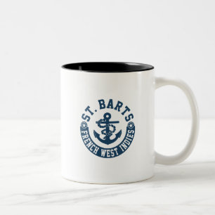 Taza Bicolor Francés las Antillas de St Barts