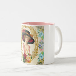 Taza Bicolor Francés vintage