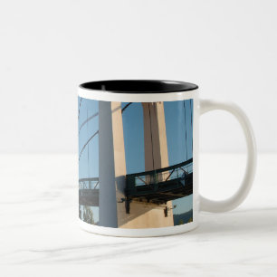 Taza Bicolor Francia, Ródano-Alpes, Condrieu, puente sobre 2
