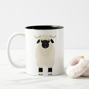 Taza Bicolor Frank the Valais Black Nose Sheep-Coffee Mug