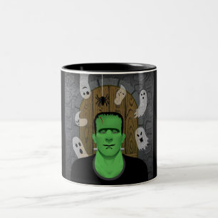 Taza Bicolor Frankenstein y Ghosts