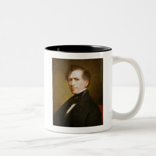 Taza Bicolor Franklin Pierce 14º Presidente (Derecha)