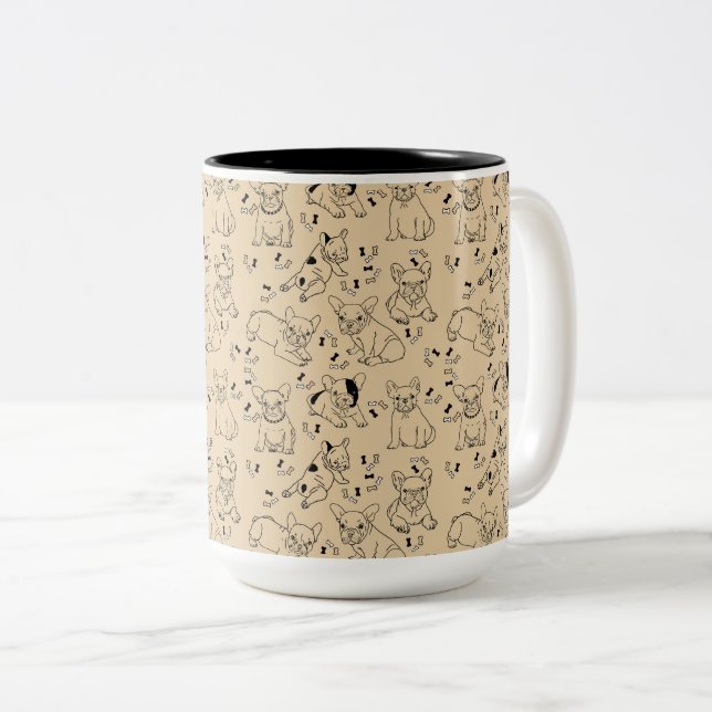 Taza Bicolor Franquicia y huesos (Anverso derecho)
