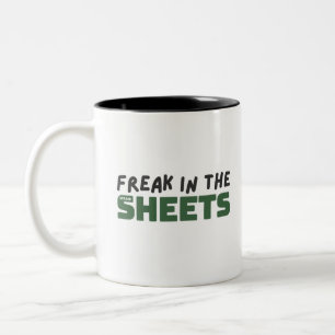 Taza Bicolor Freak en las hojas de cálculo tazón de café de dos