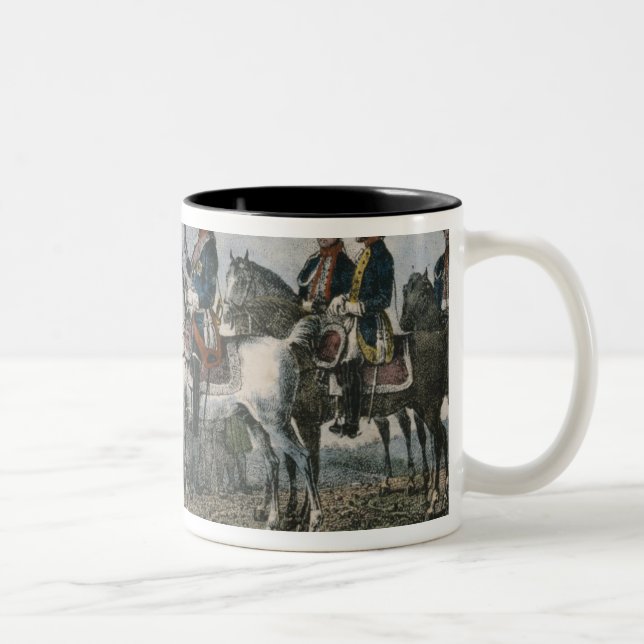 Taza Bicolor Frederick el grande con los granjeros (Derecha)
